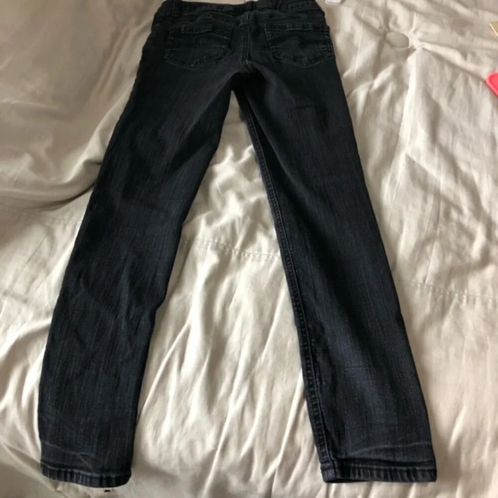 Girls size 12 justice black jeggings / Jeans simply low super skinny jeans